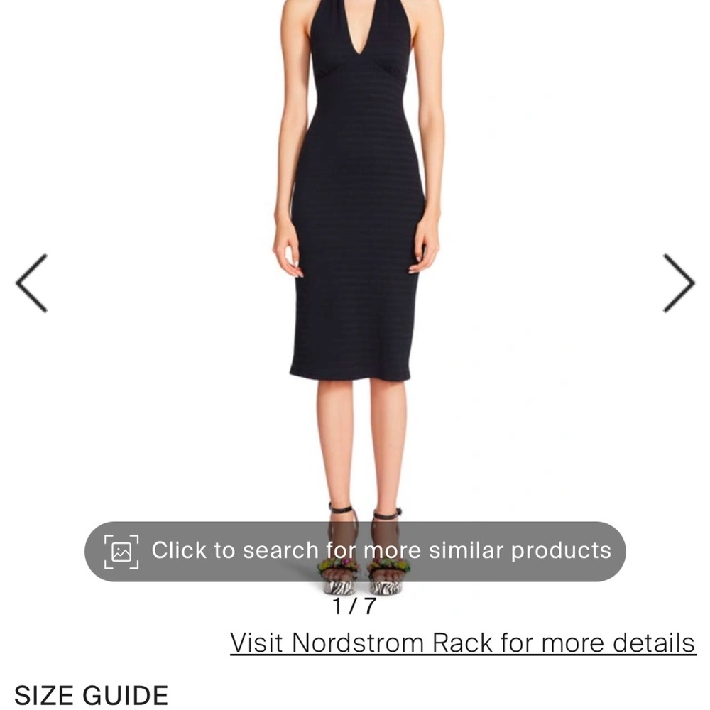 Elegant Black Halter Dress